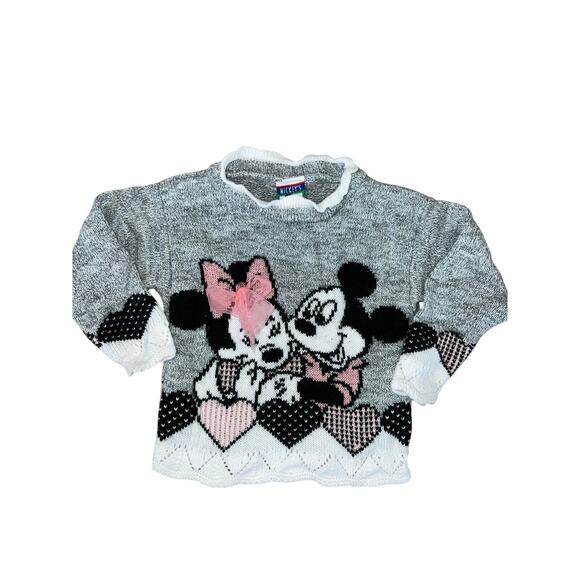 Vintage Mickey’s Stuff for Kids Minnie and Mickey embellished sweater - Picture 2 of 4